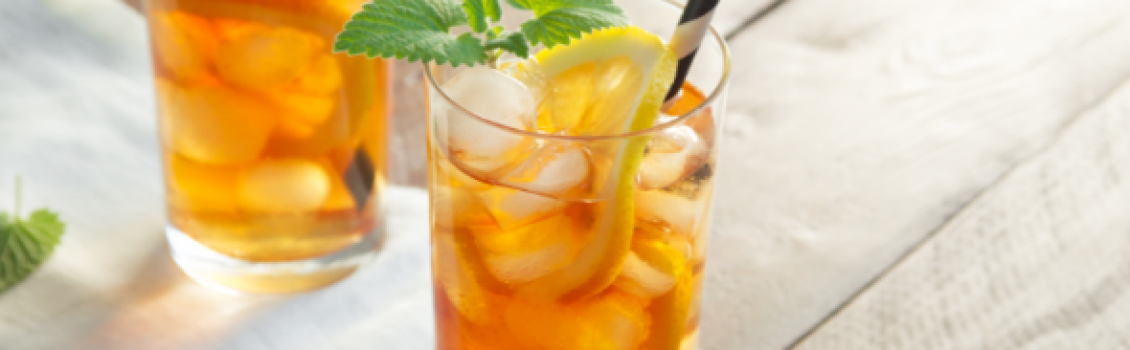 Chá gelado caseiro de laranja