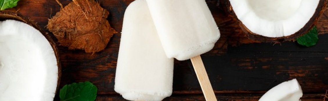 Picolé de coco caseiro!